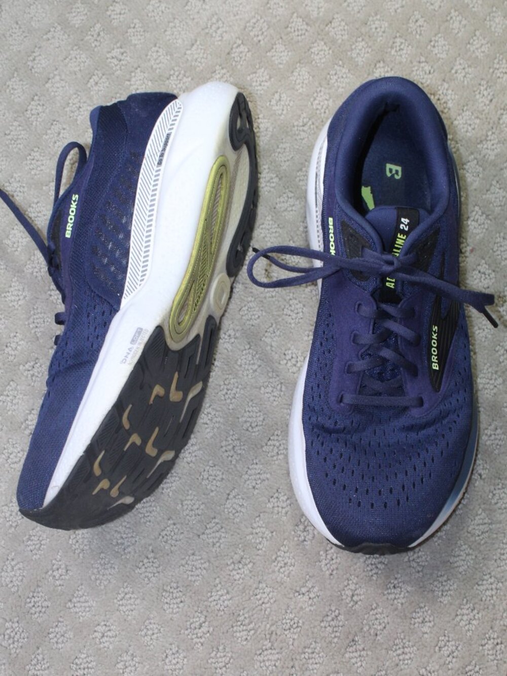 Men's Size 10.5EE - Brooks Adrenaline GTS 13 Blue Athletic Shoes 1104372E423